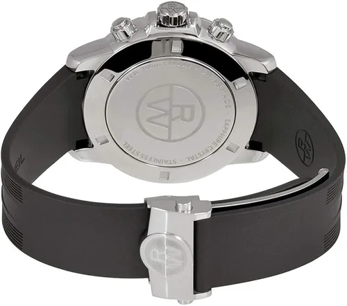Miniatura 4 de RAYMOND WEIL Tango - Reloj de cuarzo de acero inoxidable con correa de goma, negro, 20 (modelo 8560-SR-00206), NegroPlateado, Reloj de cuarzo
