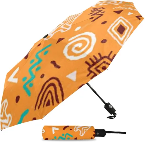 Miniatura 2 de WSSBK - Sombrilla de ocho huesos con diseño de orquídea reflejada, totalmente automática, con ocho huesos, para el sol, la playa, paraguas plegable
