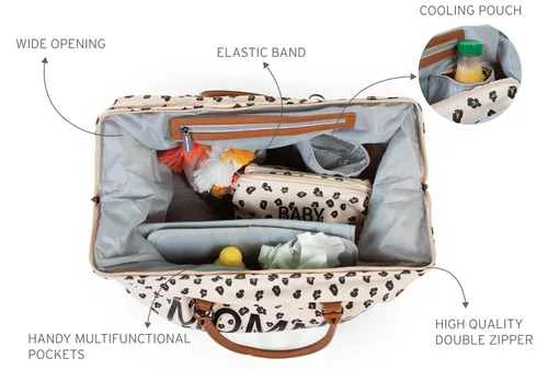 Miniatura 6 de Childhome The Original Mommy Baby - Bolsa de viaje para bebé, bolsa de pañales grande, bolsa de hospital, bolsa de mano, imprescindible