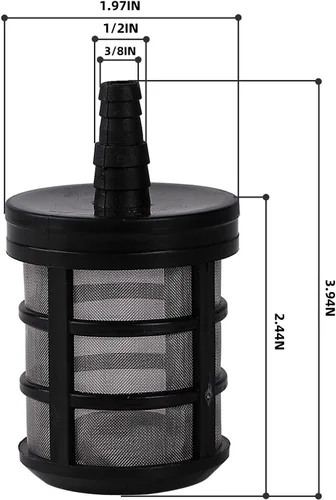 Miniatura 2 de 2 filtros de manguera doméstica, filtros de bomba de agua y filtros de cifrado de acero inoxidable son adecuados para pulverizadores, lavadoras