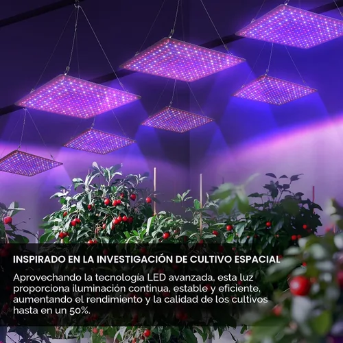 Miniatura 4 de Paquete de 2 paneles LED de luz de crecimiento de 200 W para plantas de interior, espectro completo con LED UV IR blanco, azul, rojo, para cobertura