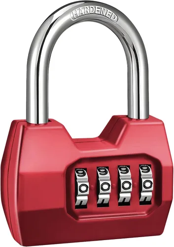 Miniatura 20 de 1 Paquete disecu Candado de Combinación de 4 Dígitos, Impermeable para Exteriores, para Casillero de Gimnasio Escolar, Cerca, Portón, Cobertizo, Rosa