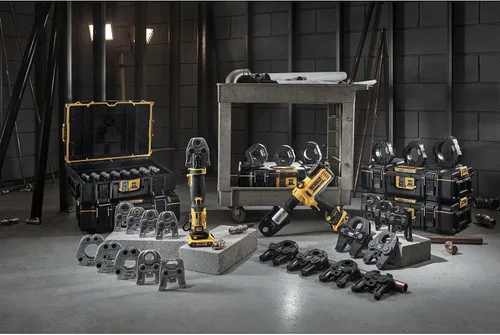 Miniatura 17 de DEWALT 20V MAX Kit de herramienta de presión para tubería de plomería inalámbrica con cabezas de engaste, herramienta de prensa profesional