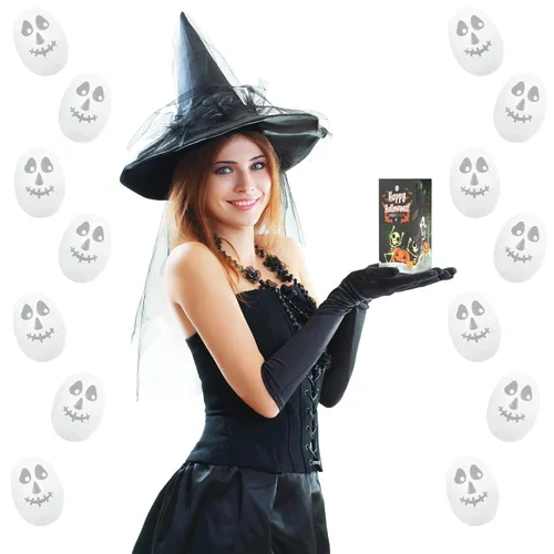 Miniatura 4 de Fruidles Surtidos de chocolate misterioso de Halloween, rellenos de bolsas de fiesta de truco o trato, láminas de diseño espeluznante, lácteos