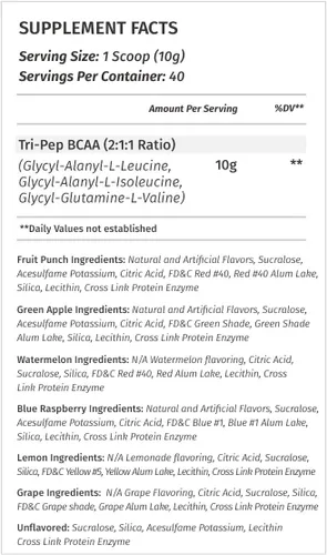 Miniatura 2 de Metabolic Nutrition TRIPEP - Aminoácido de cadena de rama de tres péptidos, polvo BCAA, suplemento pre intrapost-entrenamiento Sandía, 14.11 oz