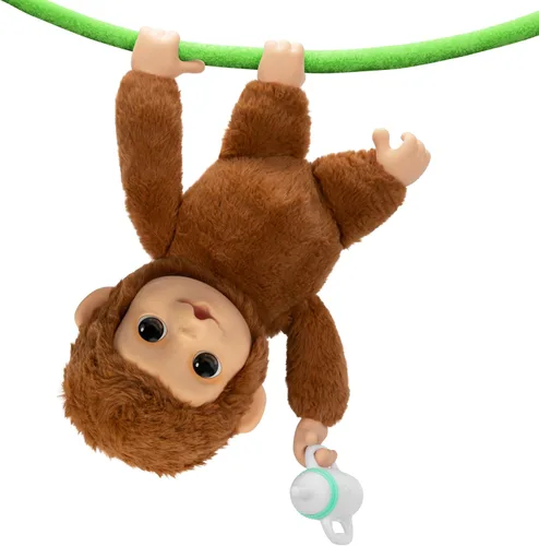 Miniatura 9 de Little Live Pets My Baby Monkey "Mango" con biberón, juego de animales interactivos y suaves para niños de 4 años en adelante, más de 50 sonidos