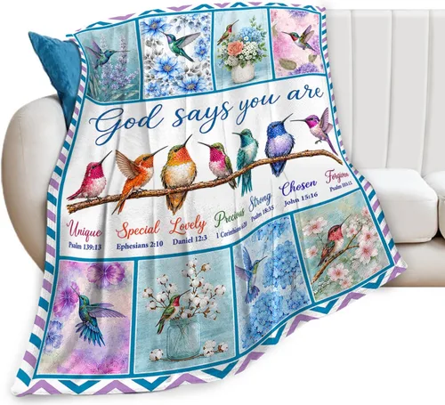 Miniatura 26 de Bird Blanket, Colorful Songbird Throw Blanket, Nature Botanical Birds Gifts Blankets Stuff Fleece Flannel Plush Bedding for Bird Lover Women Men