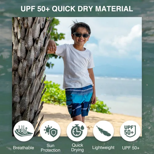 Miniatura 37 de Kanu Surf Traje de baño Yolo de secado rápido UPF 50+ para niños