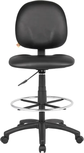 Miniatura 4 de Boss Office Products Stand Up Caressoft Taburete de dibujo sin brazos en negro