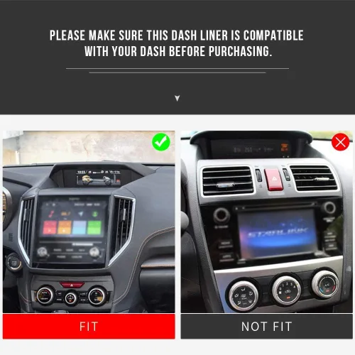 Miniatura 3 de Auovo Tapetes para tablero para accesorios de Subaru Forester 2019-2024/ Crosstrek 2018-2023 / Impreza 2018-2023, material de silicona para tablero