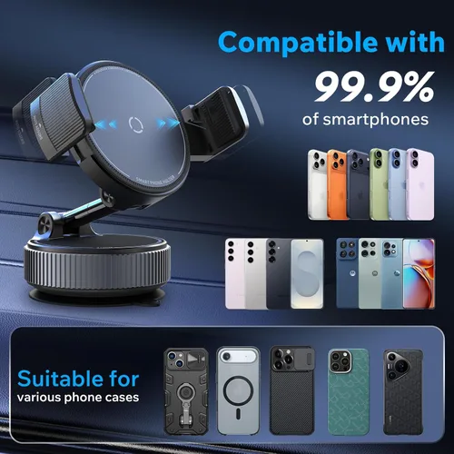 Miniatura 3 de Soporte de teléfono con ventosa de nano gel de 360°, soporte universal ultra fuerte para teléfono celular, soporte de vacío manos libres