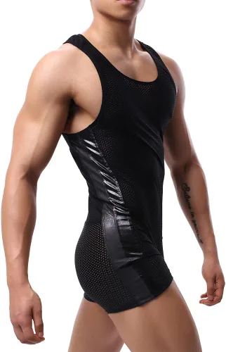 Miniatura 2 de Monos de lucha libre para hombre, transpirable, activo, atlético, partidarios, monos, leotardo, ropa