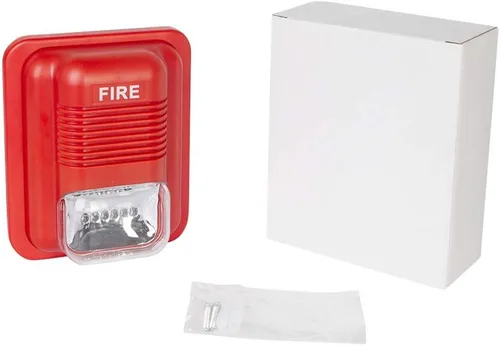 Miniatura 6 de Alarma de incendios Sirena de seguridad bocina zumbador DC12V-24V sonido y luz incendio advertencia estroboscópica sirena para una sola acción