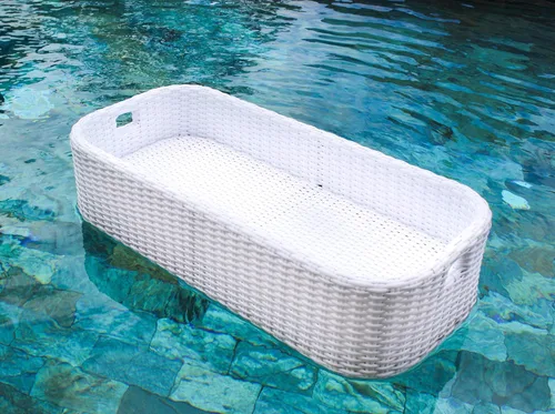 Miniatura 5 de Bandeja flotante para piscina, bandeja flotante para servir mesa y bar, flotadores de piscina para adultos, spas y fiestas en la piscina, bandeja