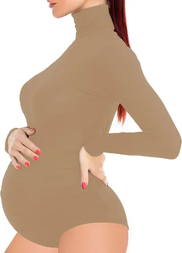 Camisa de maternidad para sesión de fotos, mujeres embarazadas, manga larga, top básico, bodycon, fotografía