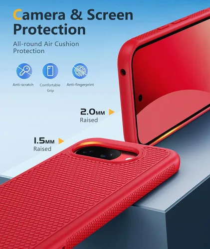 Miniatura 1136 de FNTCASE Funda para iPhone 17 Pro: Fundas delgadas translúcidas de color azul claro compatibles con MagSafe, protección completa de la cámara