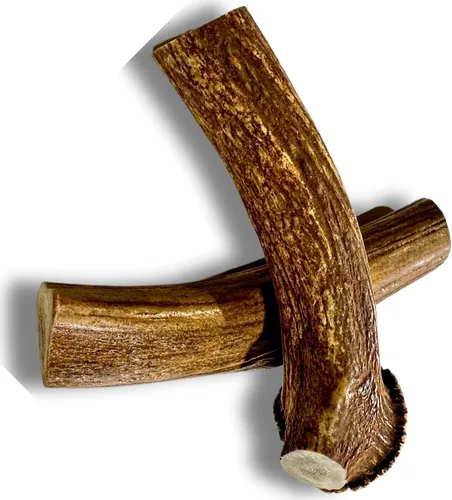 Miniatura 10 de Whitetail Naturals - Paquete de 3 masticables medianos para perros con cuernos de ciervo - Cuernos para perros medianos - Huesos de perro
