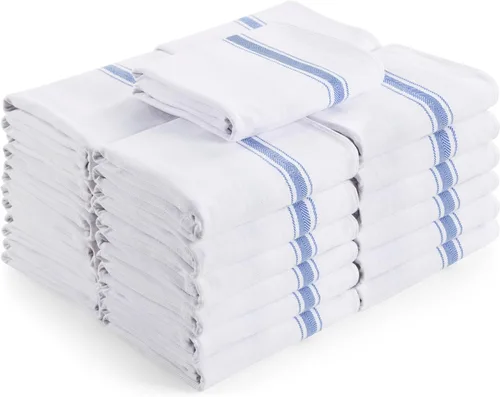 Miniatura 11 de Utopia Towels Juego de 12 paños negros de 15 x 25 pulgadas, 100% algodón hilado en anillo, altamente absorbentes y reutilizables, juego de barra