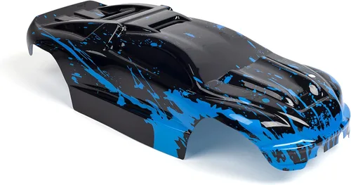 Miniatura 4 de SummitLink Cuerpo personalizado azul fangoso sobre negro estilo compatible con E-Revo escala 1/10 RC coche o camión (camión no incluido) ER-BB-01