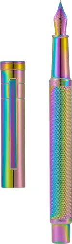 Miniatura 33 de Hongdian Bolígrafo Rollerball Bosque Azul Oscuro con Repuesto de Tinta Negra Schmidt, Diseño Clásico con Estuche de Metal para Firma de Negocios