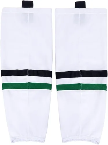 Miniatura 2 de EALER HS100 Series Team Color Dry Fit Calcetines de hockey sobre hielo para niños jóvenes a adultos mayores y jóvenes a adultos, Xw091#blanco