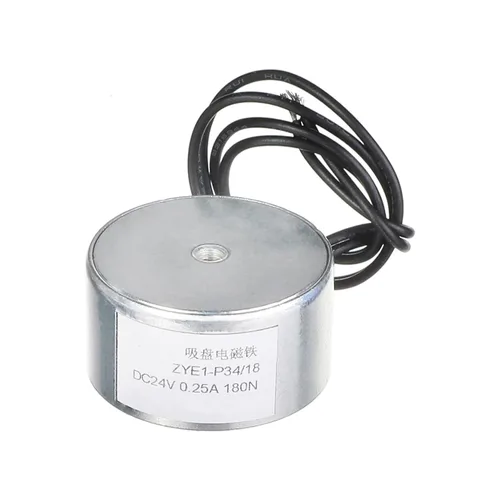 Miniatura 14 de Heyiarbeit 12V DC 50N Imán de elevación eléctrica electroimán solenoide Ascensor Holding 25mmx20mm