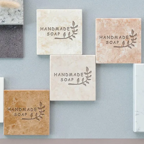 Miniatura 6 de PH PandaHall Sellos de jabón de hojas, sello de jabón en relieve con mango jabones sello de impresión con mango sellos acrílicos personalizados