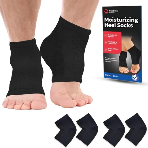 Miniatura 11 de Calcetines hidratantes para hombres y mujeres Tratamiento de talón agrietado con aloe vera Removedor de callos en los pies Calcetines de aloe