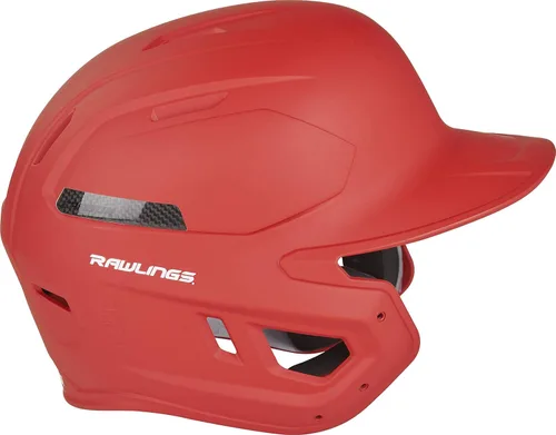 Miniatura 4 de Rawlings Casco de bateo de béisbol de carbono MACH Mate Varios tamaños Varios colores escarlata mate