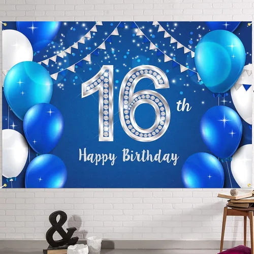 Miniatura 33 de HAMIGAR Fondo de pancarta de feliz cumpleaños número 10 de 6 x 4 pies, decoraciones de cumpleaños de 10 años, suministros de fiesta para niñas