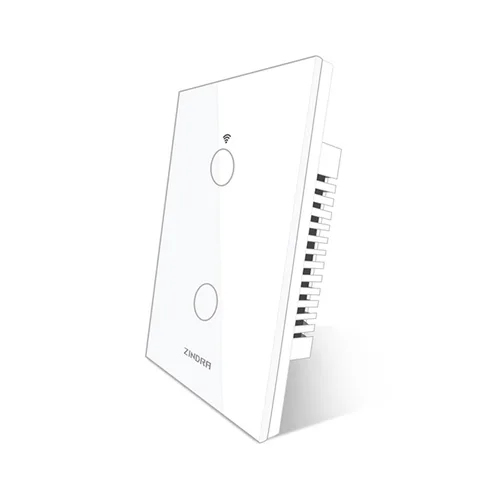 Miniatura 9 de Interruptor de luz de pared táctil inteligente con Matter, panel de vidrio templado, requiere cable neutro, unipolar, Wi-Fi de 2.4 GHz, control por