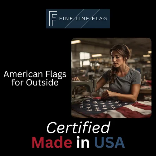 Miniatura 9 de Bandera estadounidense de 2 x 3 pies, fabricada en Estados Unidos, certificación FMAA, bandera estadounidense de nailon 210D para exteriores