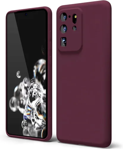 oakxco Funda para teléfono Samsung Galaxy S20 Ultra de silicona líquida, fina y delgada de goma suave TPU lisa y suave de gel para mujeres y niñas