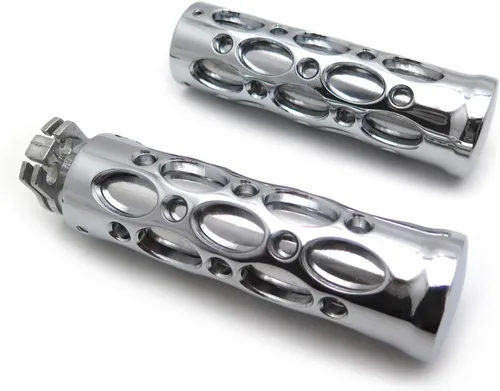 -Agujero hueco forma 7/8 "empuñaduras compatibles con Nomad Drifter Vulcan 1600 2000 cromo moto [B00YWCIV4O] Cromado