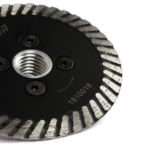Miniatura 4 de 3" Mini hoja de sierra de diamante con brida extraíble 5/8-11 talla piedra mármol hormigón
