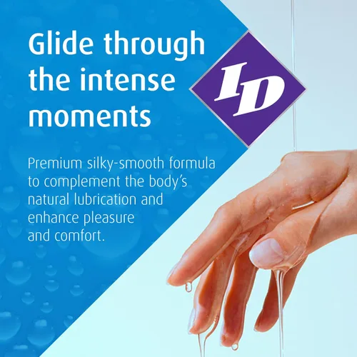 Miniatura 2 de ID Glide Lubricante personal a base de agua de 2.2 onzas líquidas hipoalergénica para hombres, mujeres y parejas, sensación natural Liquid Glide