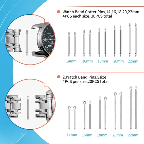 Miniatura 7 de Eventronic Kit de reparación de relojes, kit de herramientas de repuesto de batería de reloj, herramienta de extracción de eslabones de reloj