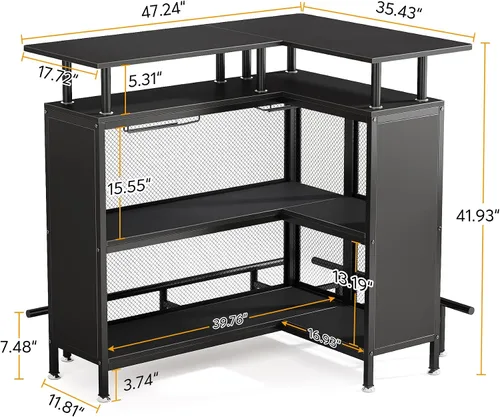 Miniatura 3 de LITTLE TREE Home Bar Unit Mini Licor Mesa Gabinete