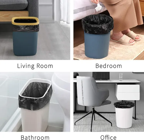 Miniatura 7 de Bolsas de basura, bolsas de basura, 100 unidades de 6 galones [extragruesas] [a prueba de fugas], bolsas de basura para papeleras para el hogar