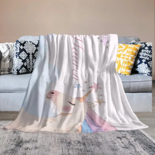 Miniatura 4 de Artsadd Mantas personalizadas con nombre para bebés niños y niñas, mantas de bebé personalizadas con nombre, manta personalizada para niños