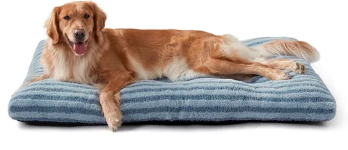 Miniatura 22 de FURTIME Cama Lavable para Perros de Tamaño Grande, Camas de Jaula para Perros de Lujo, Almohada Cómoda y Esponjosa para Perros, Alfombrilla Gris