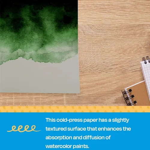 Miniatura 6 de Sax papel acuarela de 90 libras para artistas principiantes, 12 x 18 pulgadas, 100