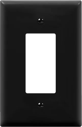 ENERLITES Placa de pared sobredimensionada para interruptor de luz decorativo o toma de corriente, acabado brillante, 1 banda, 5.5 x 3.5 pulgadas,