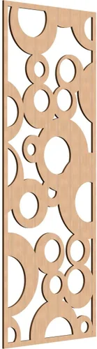 Miniatura 131 de Farwell Paneles de pared decorativos de madera con calado, 13 3/8 pulgadas de ancho x 34 3/8 pulgadas de alto x 1/4 de alto, roble rojo rojo