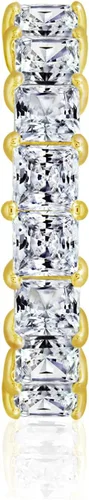 Miniatura 3 de Tienda Essentials Anillo de plata de ley con corte princesa hecho con circonita cúbica Infinite Elements (anteriormente colección Tienda)
