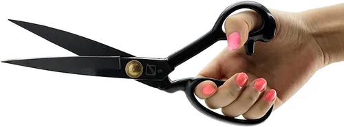 Miniatura 5 de Tijeras de costura, tijeras de costura de tela de 9 pulgadas, tijeras de alta resistencia, corte afilado para manualidades, cuero, costura