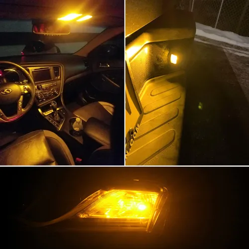 Miniatura 7 de PHINLION 194 foco LED amarillo ámbar súper brillante 168 2825 2827 T10 W5W miniatura focos LED de repuesto para luces de interior de coche, domo