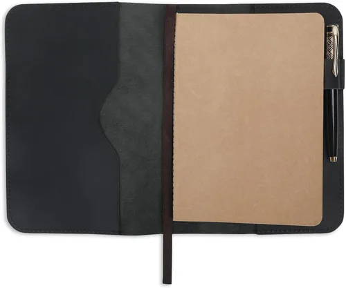 Funda de cuero para diario A5, Funda de diario recargable para A5 grande y mediano, Funda de cuaderno de cuero hecha a mano, Diario encuadernado en