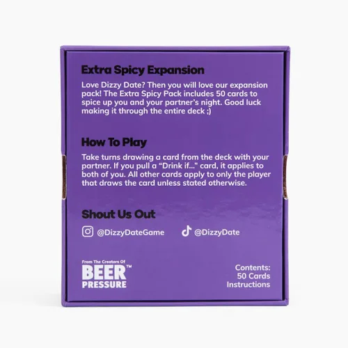 Miniatura 2 de Beer Pressure Dizzy Date - Paquete de expansión extra picante. El juego de cartas para una cita nocturna. Regalo perfecto para el día de San Valentín