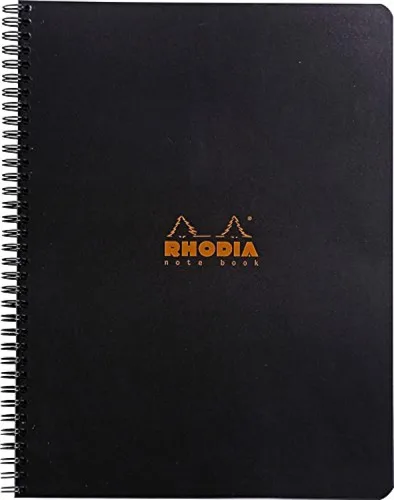 Miniatura 7 de Rhodia 193468C - Cuaderno en espiral (encuadernación completa), color naranja, A5+, rayado, 160 páginas desmontables, papel Clairefontaine de 80
